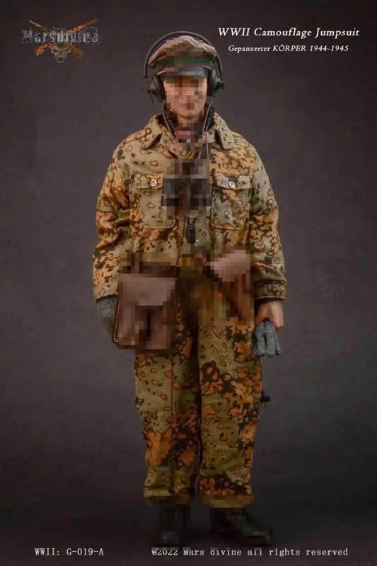 German Tanker Camouflage Combat Uniform Set Version A - World War II - Mars Divine 1/6 Scale Accessory Set