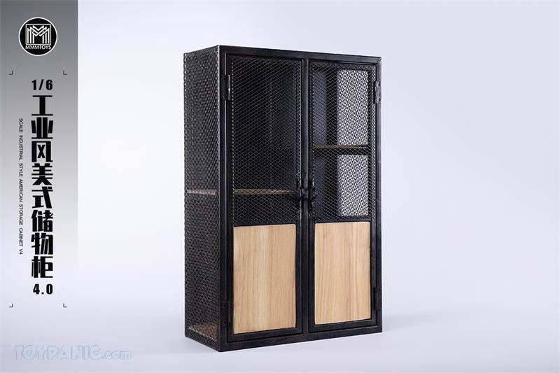 Industrial Style American Storage Cabinet V4 - MMM Toys 1/6 Scale Diorama Accessory