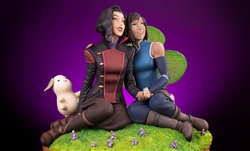 Korra and Asami in the Spirit World - Mondo Statue