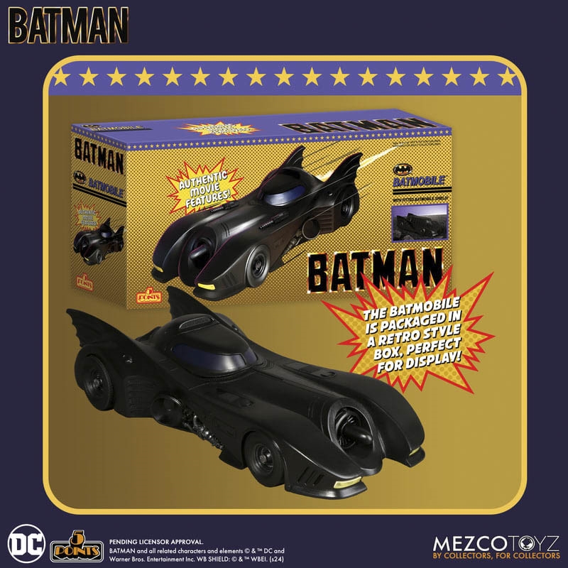 Batman (1989) Batmobile - Mezco Five Points