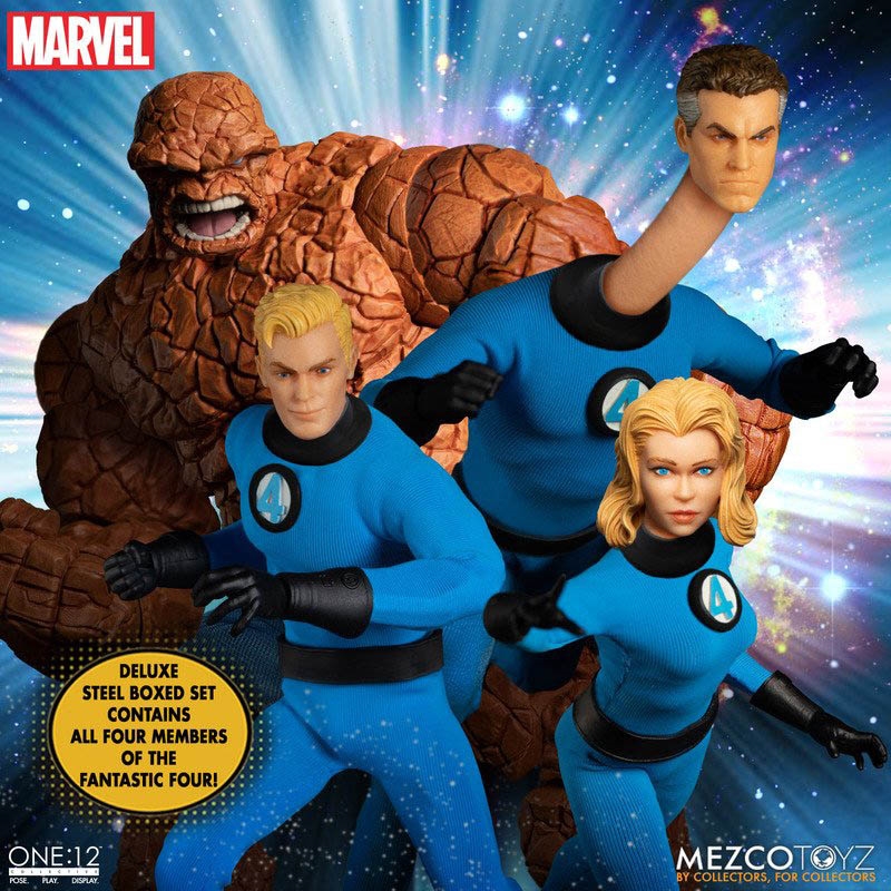 Fantastic Four Deluxe Steel Boxed Set - Marvel - Mezco ONE:12 Scale Figure