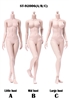 Super Flexible Female Body Plastic Joints - Pop Toys XING Series 1/6 Scale Body