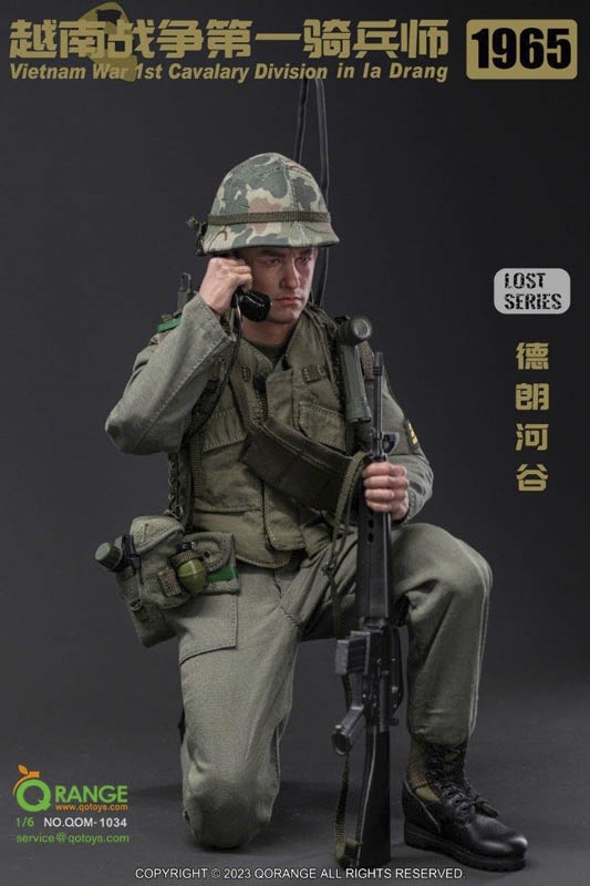 U.S. Army 1st Cavalry Division in Ia Drang 1965 - Vietnam War  - QO Toys 1/6 Scale Figure