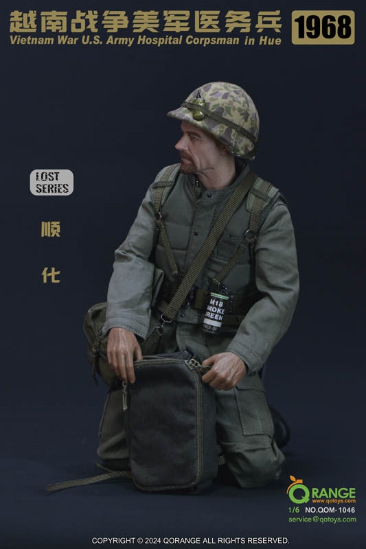 US Army Hospital Corpsman in Hue - QO Toys Qorange 1/6 Scale Figure