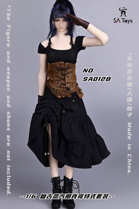 1:6 Scale Female Leather Pants Suspender Clothes for phicen
