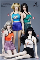 Summer Beach Pleated Skirt - Four Color Options - SA Toys 1/6 Scale Accessory