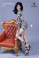 Fashion Print Dress - Three Color Options - SA Toys 1/6 Scale Accessory