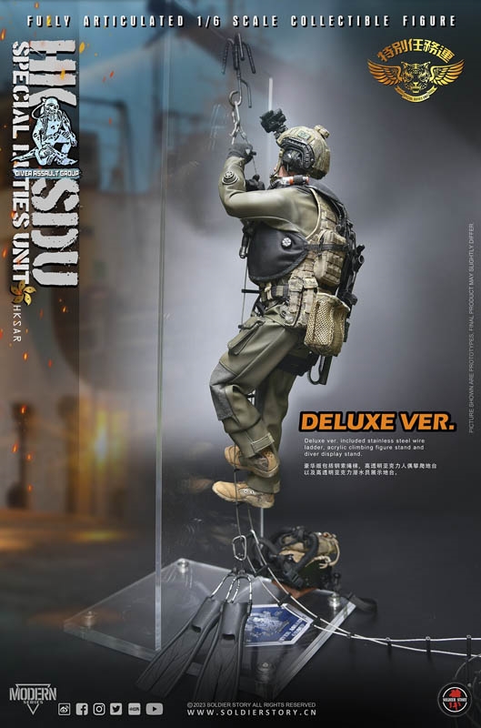 China HK SDU Diver Assault Group Deluxe Version  - Soldier Story 1/6 Scale Figure