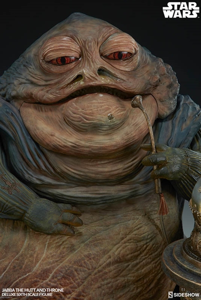 Jabba the Hutt and Throne Deluxe - Star Wars - Sideshow 1/6 Scale ...