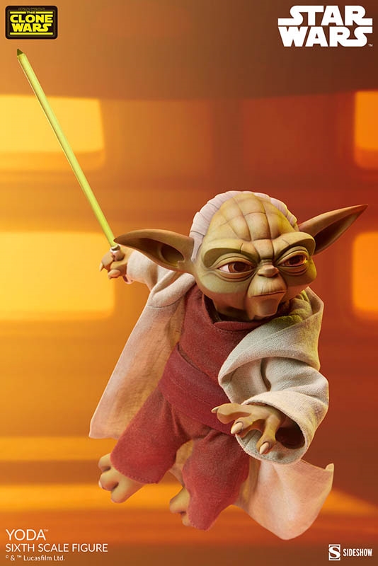 Yoda - Star Wars: The Clone Wars - Sideshow 1/6 Scale Figure