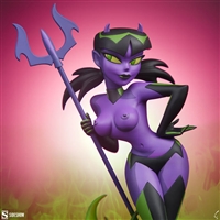 Devil Girl (Purple and Green Variant) - Sideshow Statue