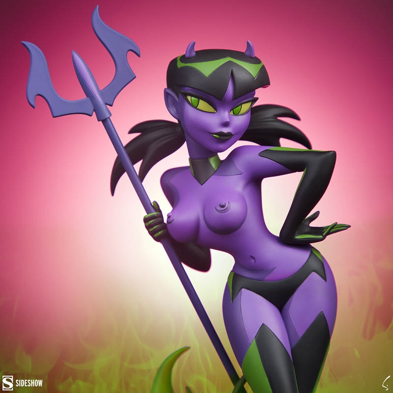 Devil Girl (Purple and Green Variant) - Sideshow Statue