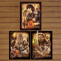 The Lord of the Rings Trilogy - Rich Davies Turksworks - Art Print Set