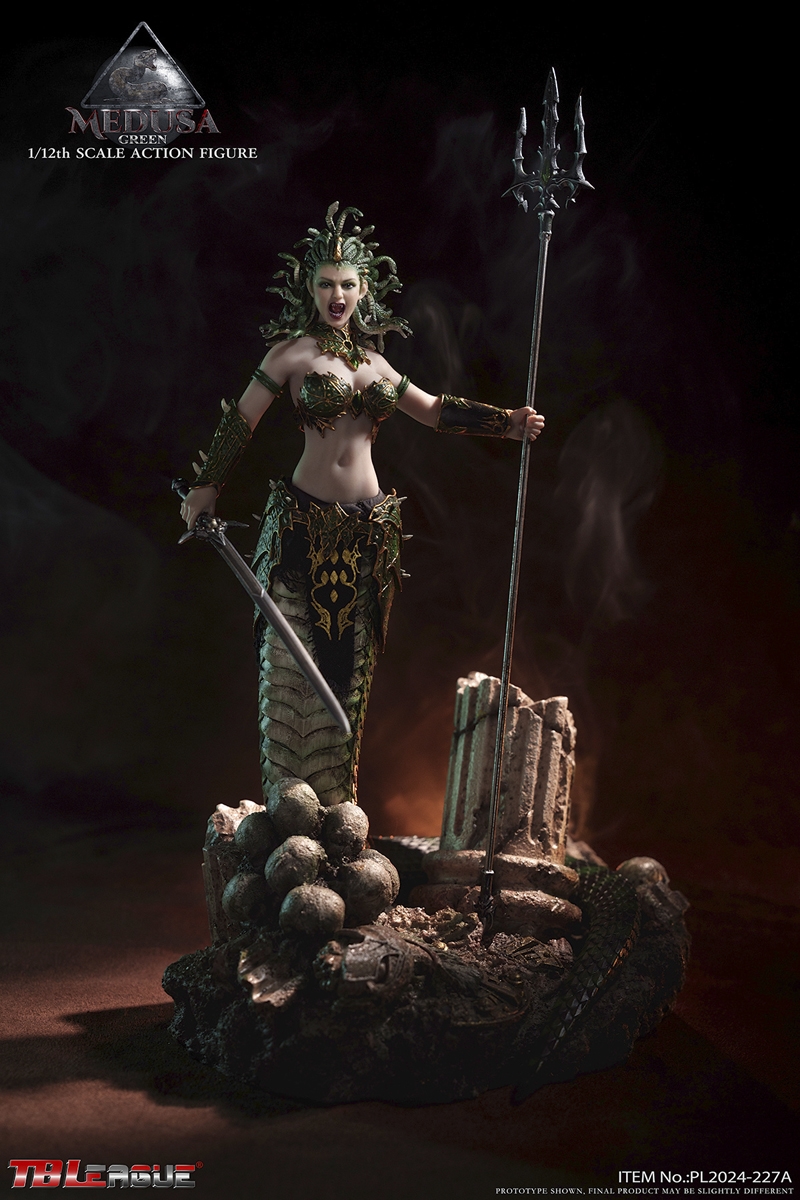 Medusa Snake Tail Version -  Green Version - TBLeague 1/12 Scale Figure