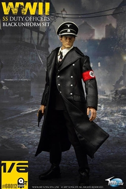 SS Duty Officers Black Uniform Set - Toys City 1/6 Accessory