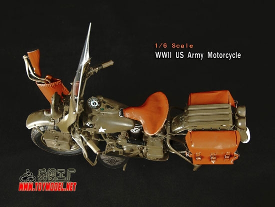 Toy Model 1/6 WWII US Army Motorcycle