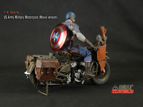 Toy Model 1/6 WWII US Army Motorcycle