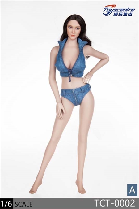 Female Denim Outfit - Light Blue Version -  Toyscentre 1/6 Scale Accessory Set