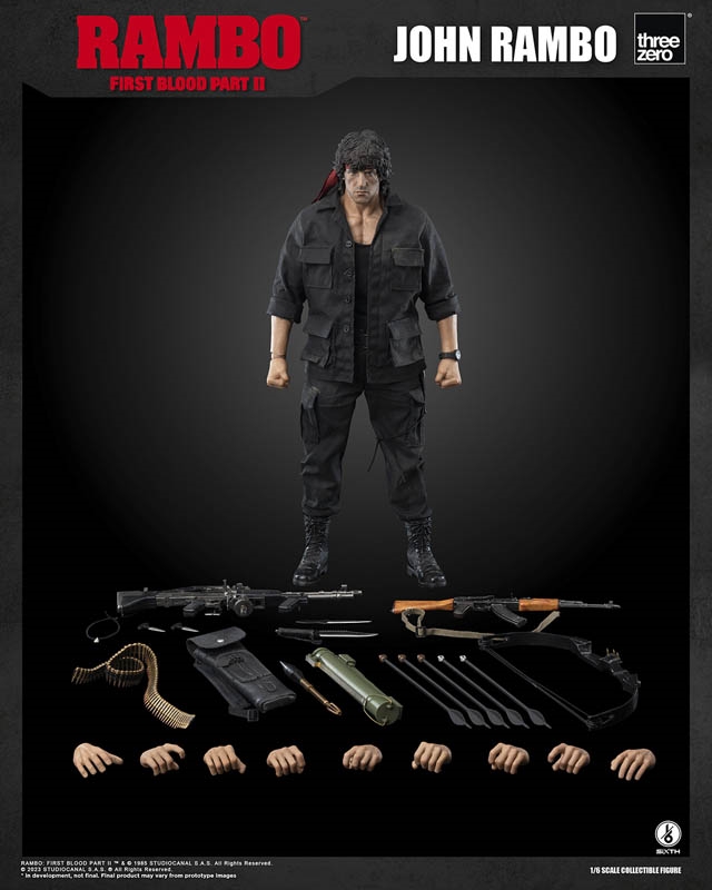 John Rambo - First Blood - Threezero 1 6 Scale Figure