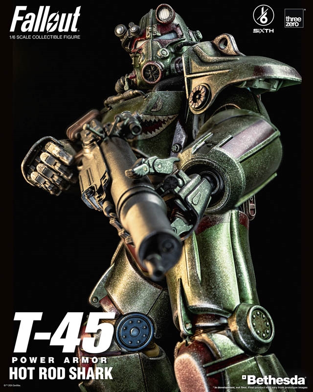 T-45 Hot Rod Shark Power Armor - Fallout - Threezero 1/6 Scale Figure