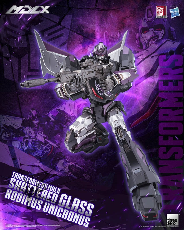 Shattered Glass Rodiumus Unicronus MDLX - Threezero Collectible Figure