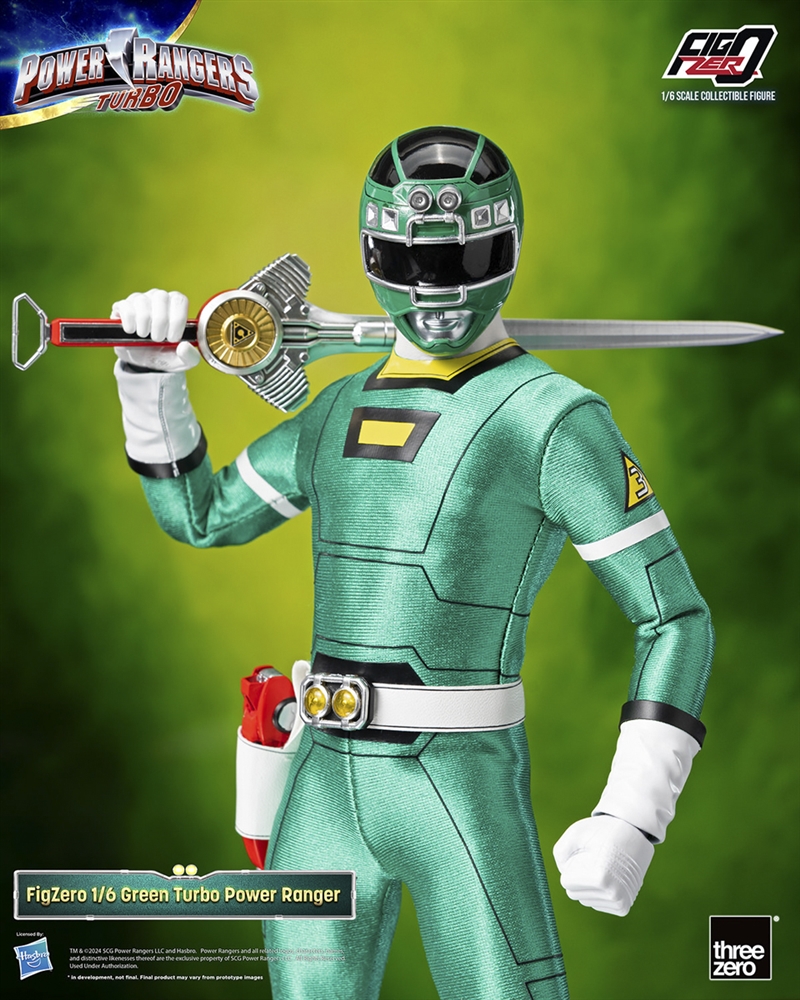 Green Turbo Power Ranger - Mighty Morphin Power Rangers - Threezero 1/6 Scale Figure