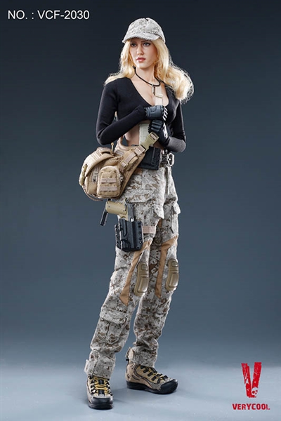 Digital Camouflage Women Soldier - Very Cool 1/6 Figure