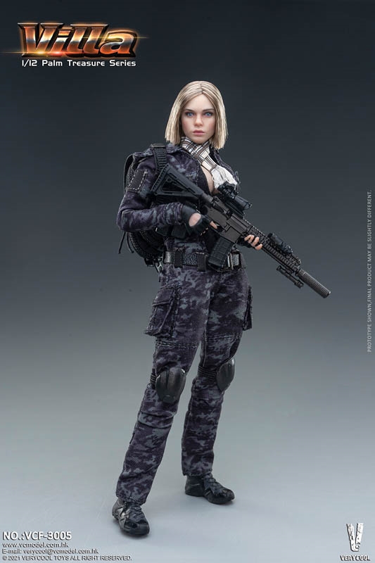 Villa - Black Version - Camouflage Soldier - Very Cool 1/12