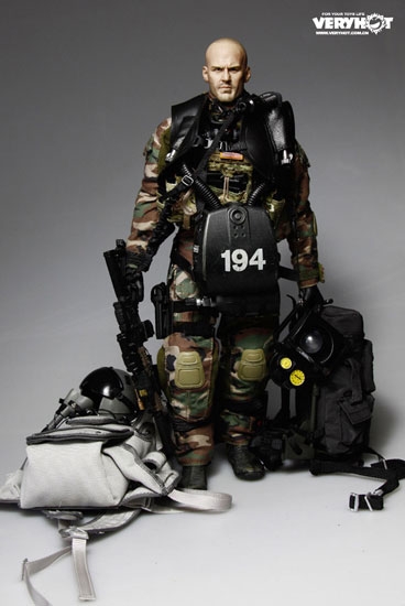 Navy Seal HALO UDT Jumper Camo 1/6 Figure