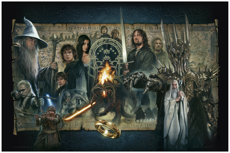 Lord of the Rings - Vanderstelt Studio Art Print BUNDLE of 3 Prints