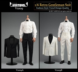 Retro Gentleman's Suit Set - VOR Toys 1/6 Scale Accessory Set