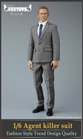 Male Agent Suit Set - Grey Version - Vor Toys 1/6 Scale Accessory Set