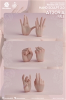 Hand Sculpt Set A - Two Color Options -  Worldbox 1/6 Scale Accessory