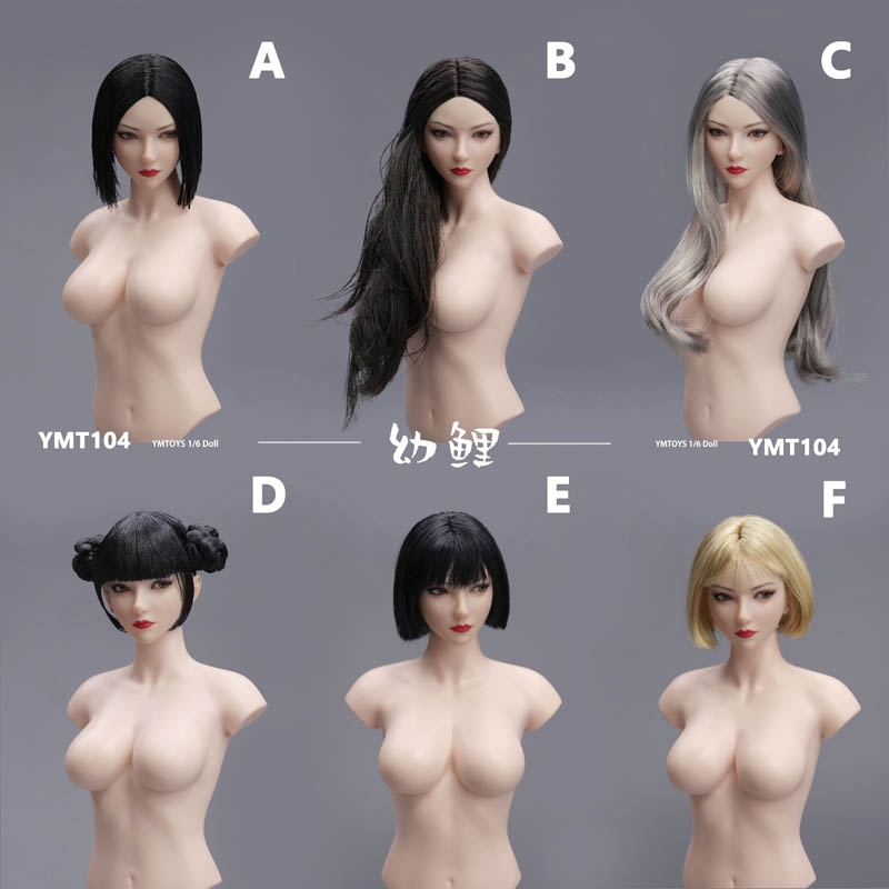 Youli  Head Sculpture - Six Versions - YM Toys 1/6 Scale Accessory Set