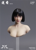 Lianxiang  Asian Female Head Sculpt with Movable Eyes Version C - YM Toys 1/6 Scale Accessory