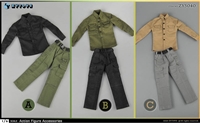 PMC Uniform - Three Color Options - ZY Toys 1/6 Accessory Set